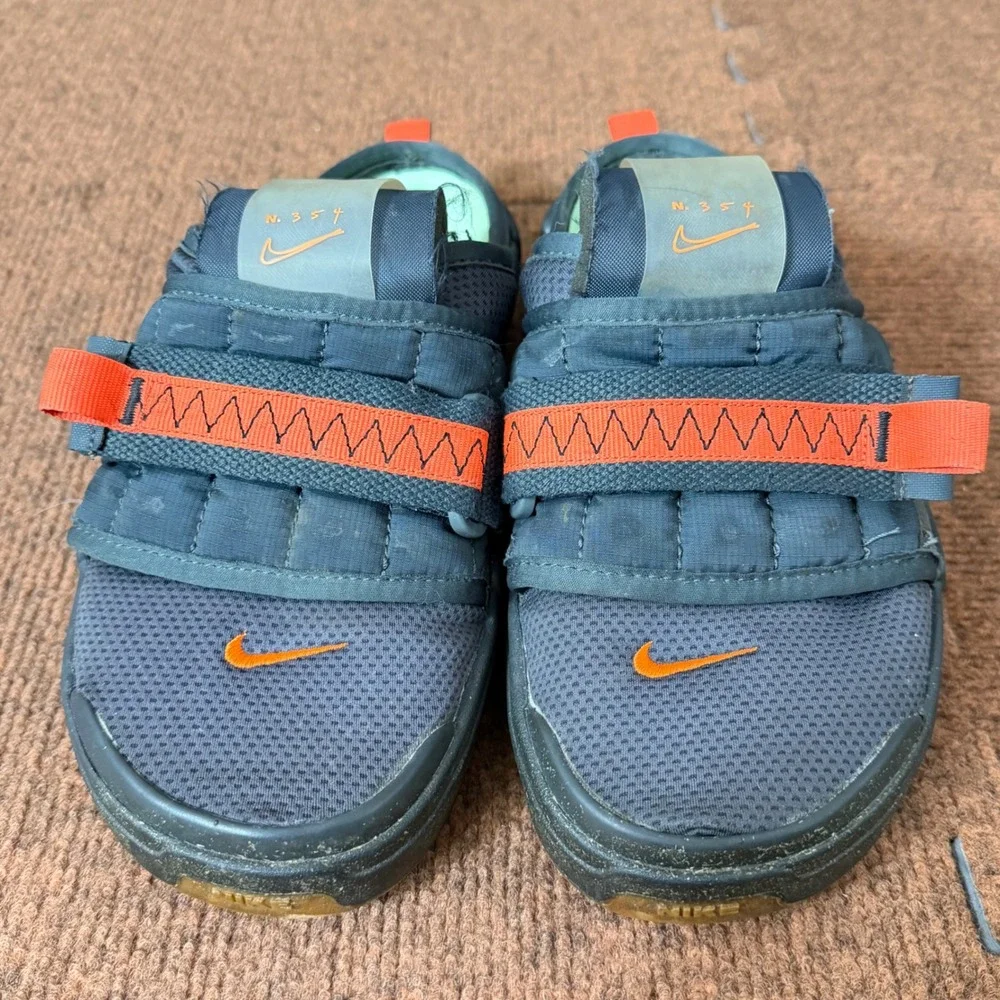 Nike Offline Anthracite N.354‎ Men's Mules CJ0693-003 Gray Orange Size 7.5 B+